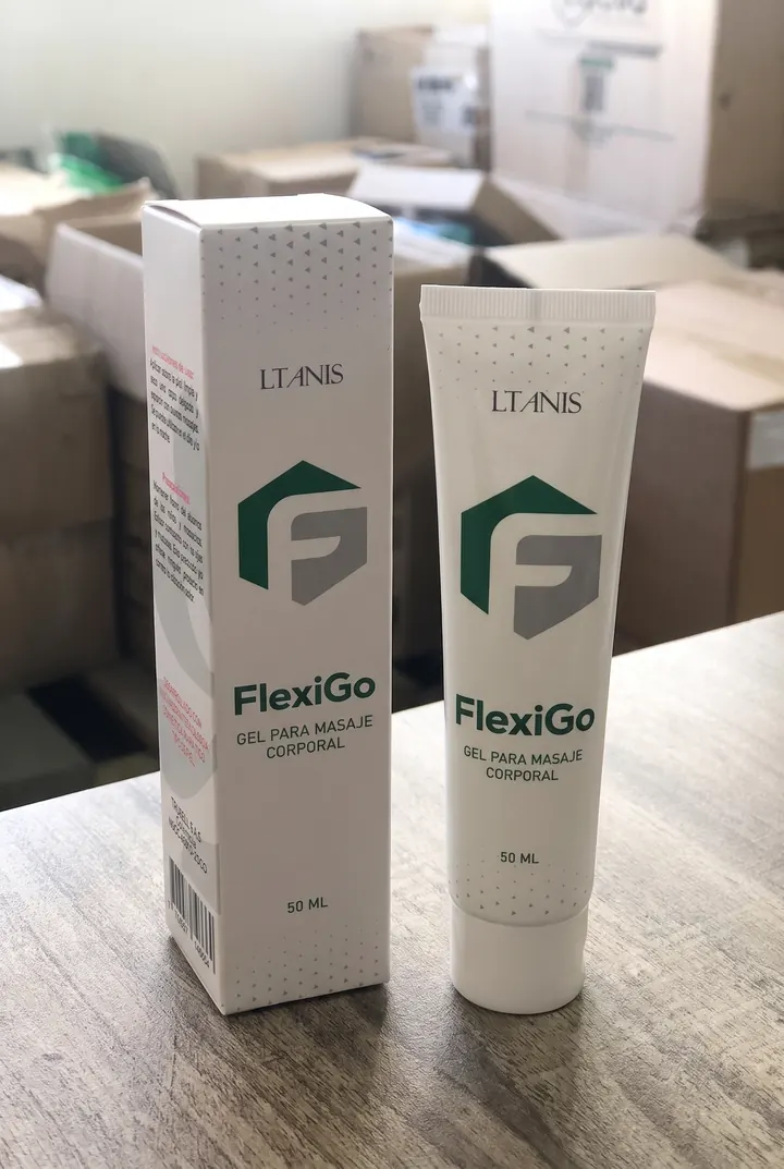 Tubo y caja originales de FlexiGo gel